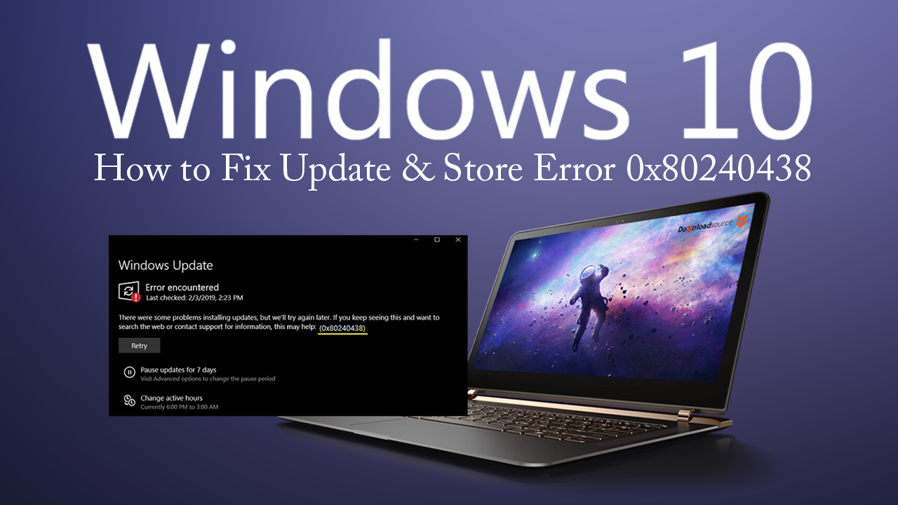 windows 10 update error encountered